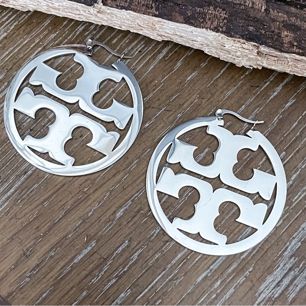 Large Tory Burch Logo Earrings